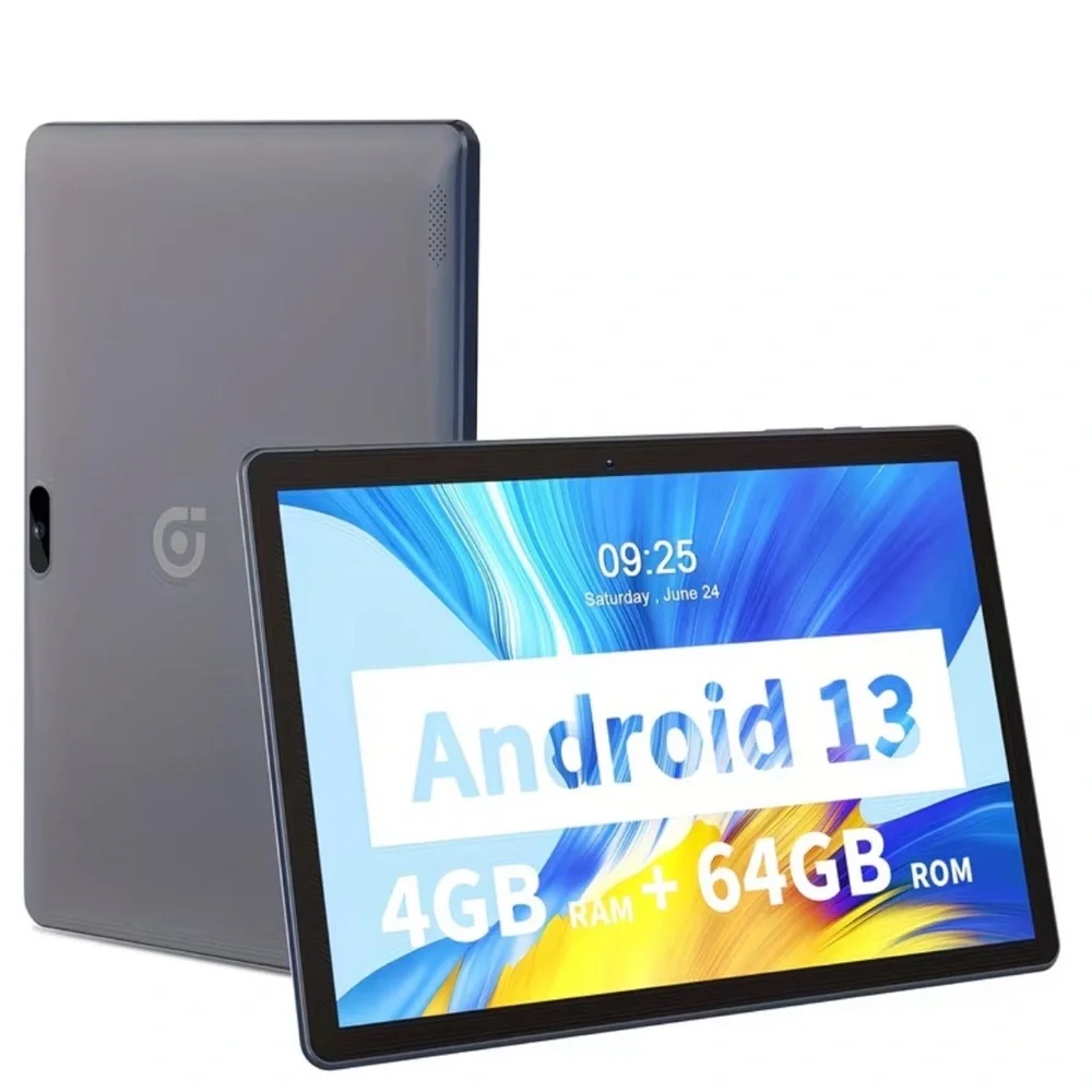 Tablet PC Android 13 64GB QuadCore Touch Screen WiFi w/SIM Slot Phone Call 10.1”